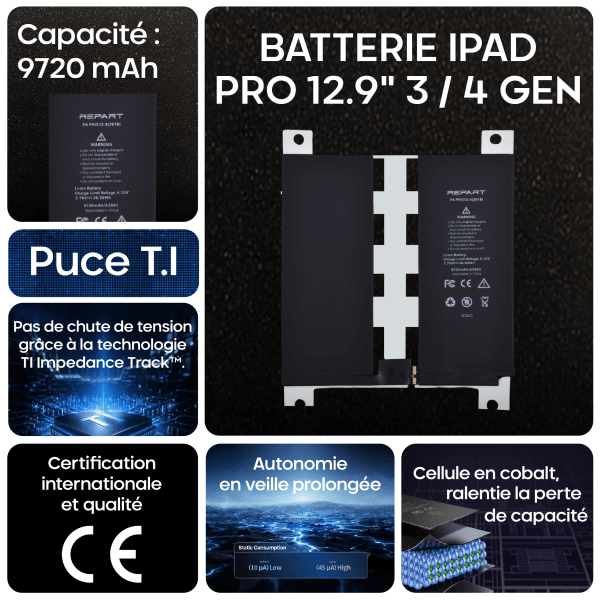 FICHE PRODUIT BAT IPAD PRO 12" 3 / 4 GEN
