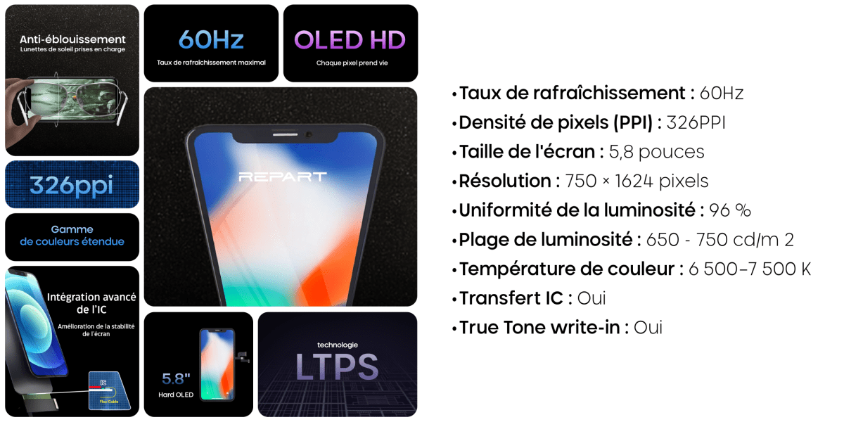 FICHE PRODUIT HARD OLED X