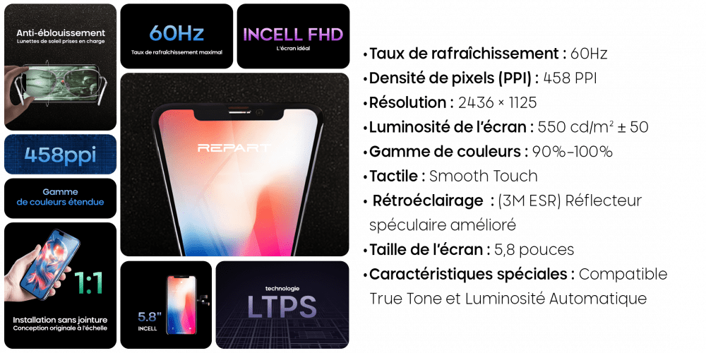 FICHE PRODUIT INCELL X