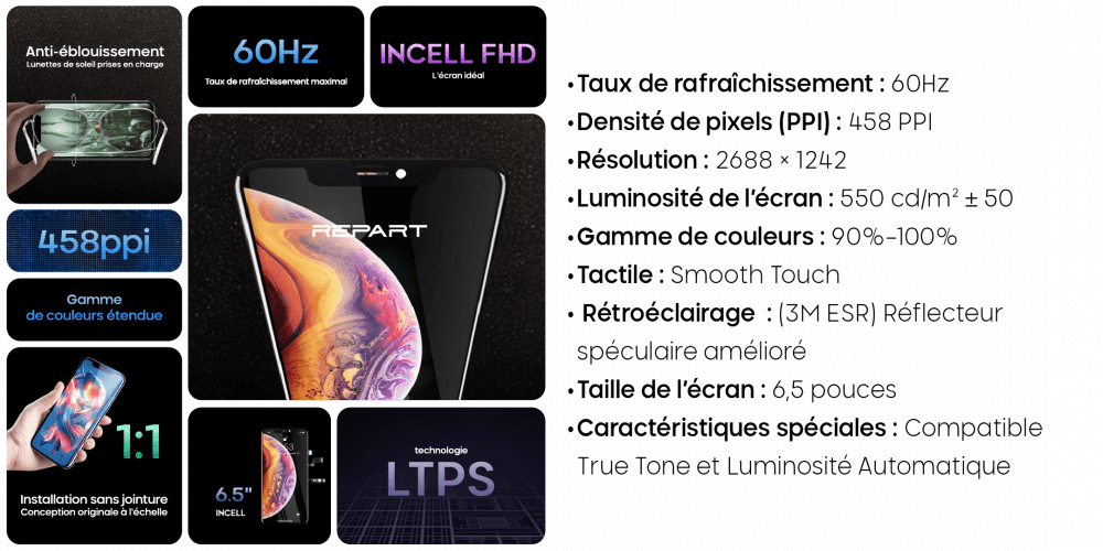 FICHE PRODUIT INCELL XS MAX