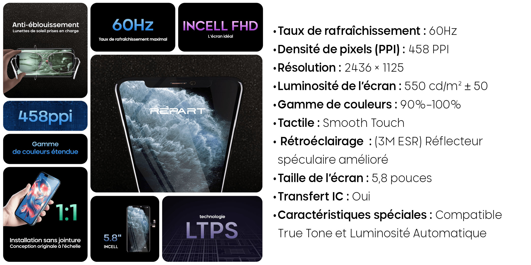 FICHE PRODUIT INCELL 11 PRO