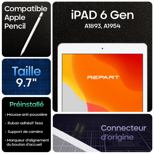 Fiche produit Ipad 6 BL
