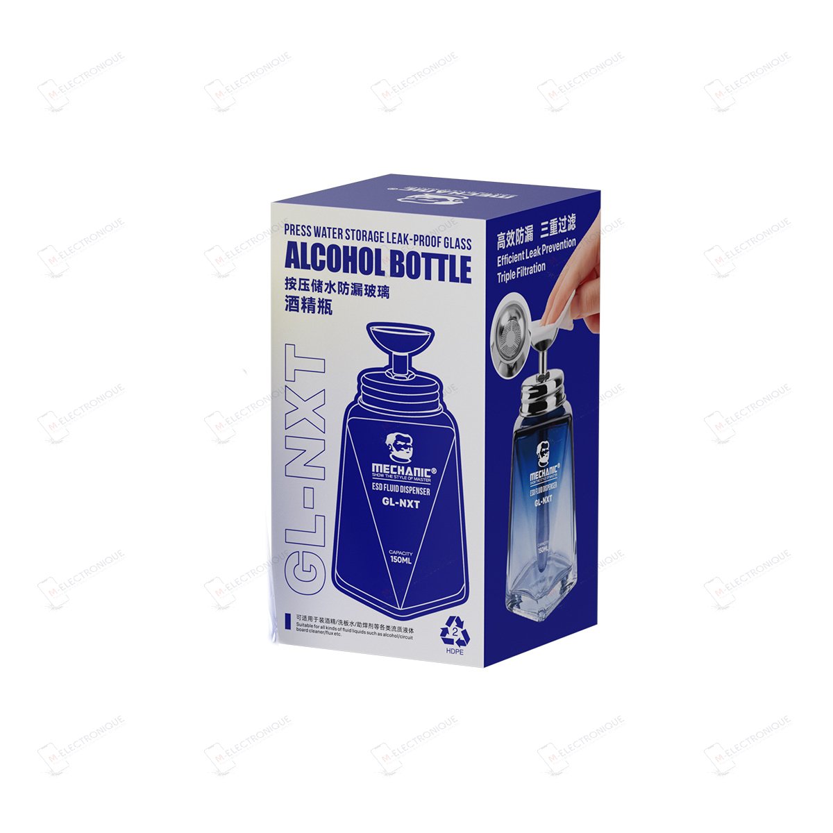 DISTRIBUTEUR DE LIQUIDE EN VERRE MECHANIC