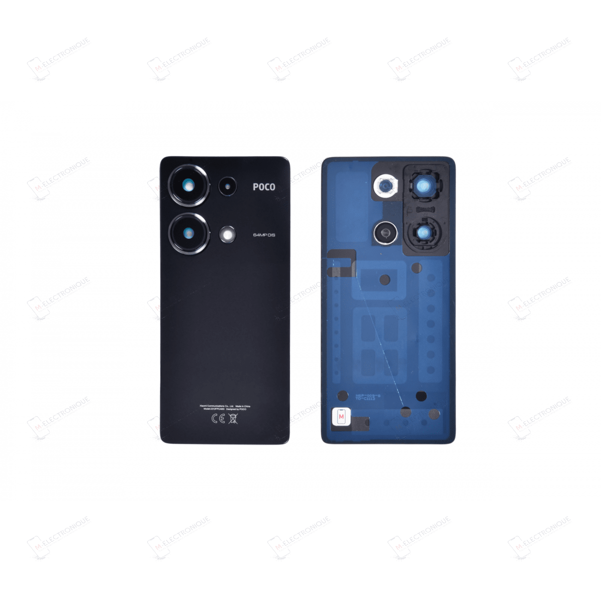 CACHE ARRIERE NOIR XIAOMI POCO M6 PRO 4G