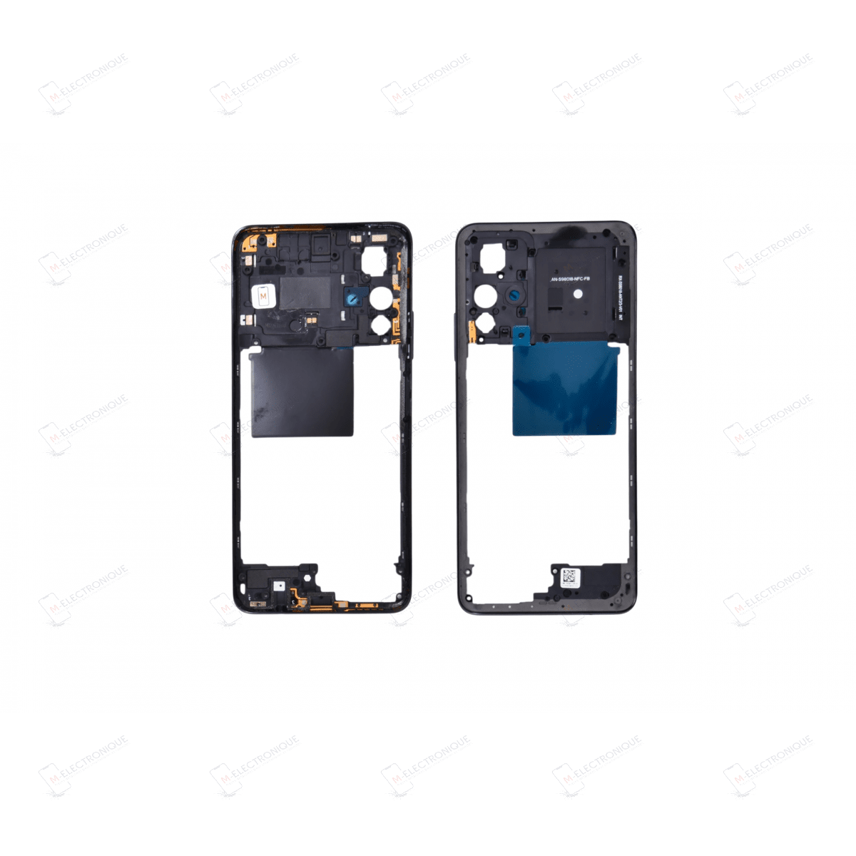 CHASSIS INTERMEDIAIRE NOIR XIAOMI REDMI NOTE 11S 5G