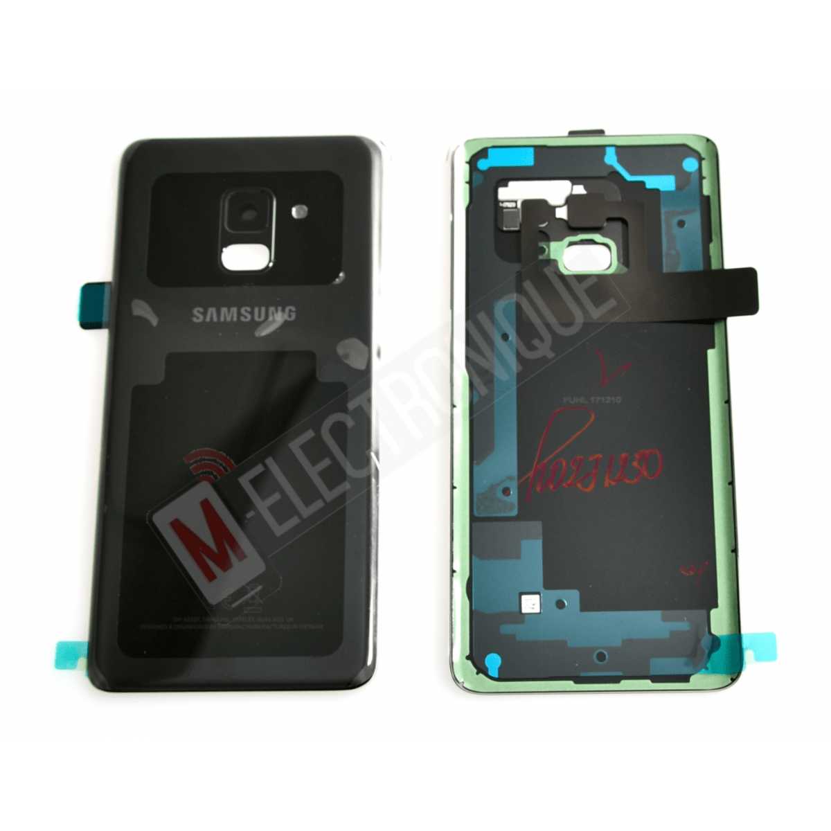 VITRE ARRIERE NOIR SAMSUNG GALAXY A8 2018