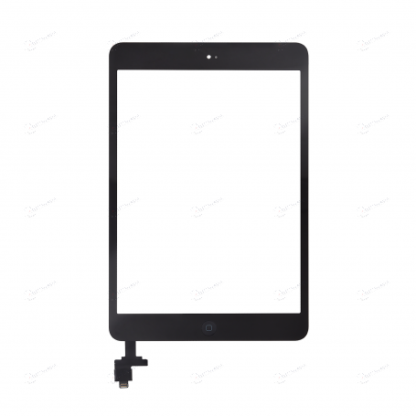 VITRE TACTILE NOIR AVEC BOUTON HOME REPART IPAD MINI 2