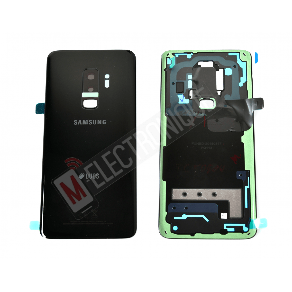 VITRE ARRIERE NOIR SAMSUNG GALAXY S9+