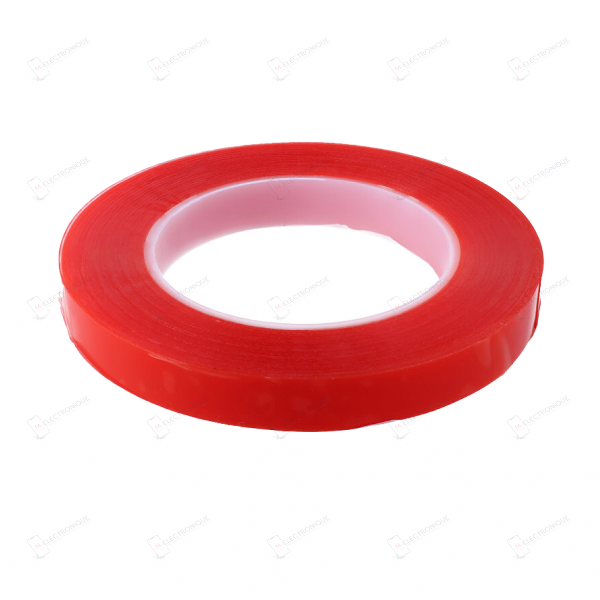 ADHESIF DOUBLE FACE ROUGE 15MM