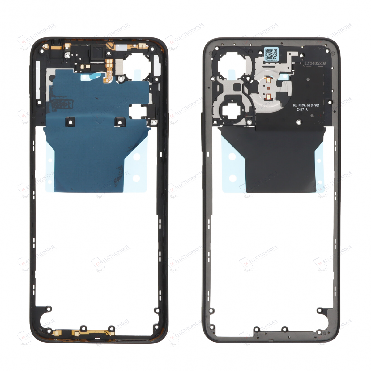 CHASSIS INTERMEDIAIRE NOIR XIAOMI REDMI 13