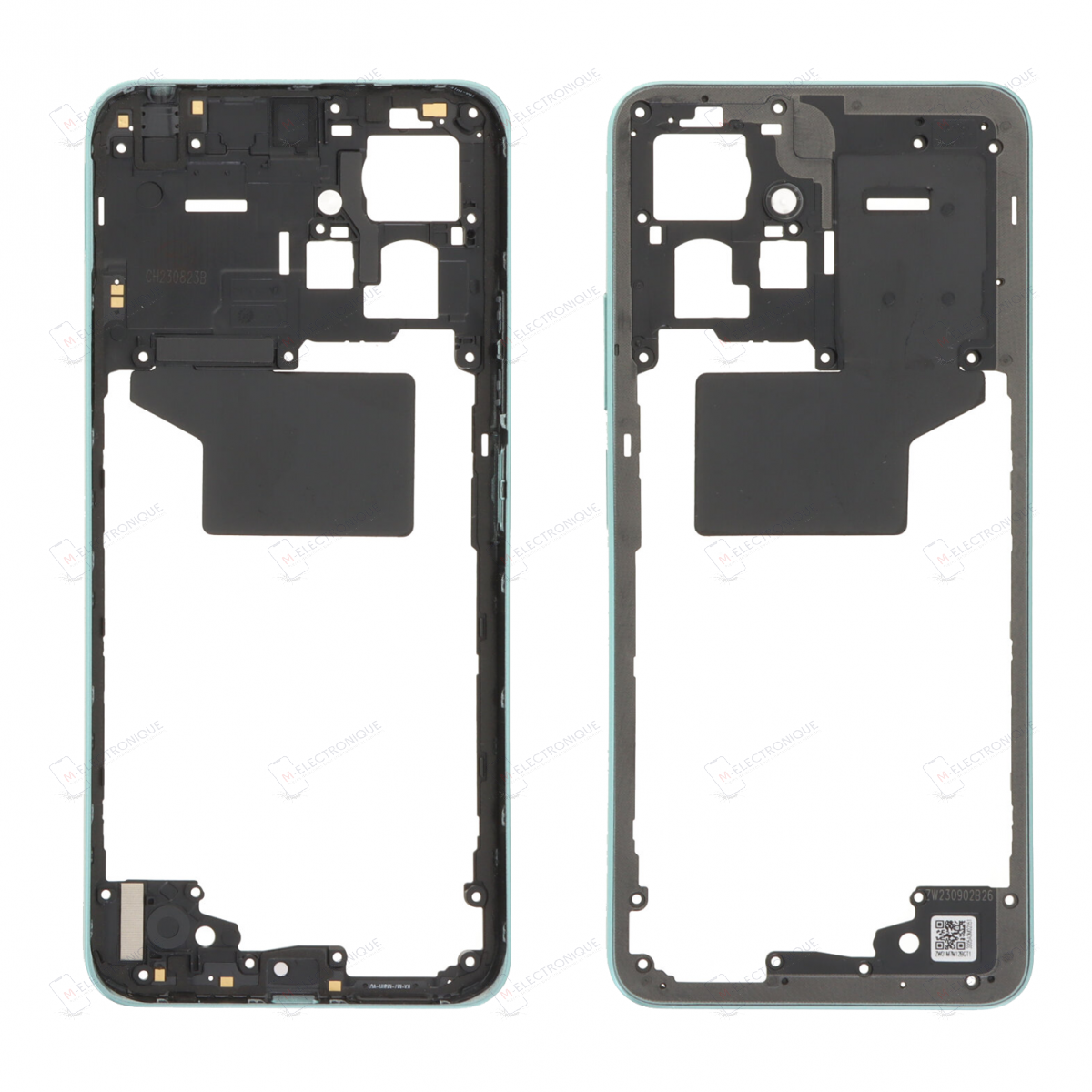CHASSIS INTERMEDIAIRE VERT MENTHE AVEC NFC XIAOMI REDMI NOTE 12 4G