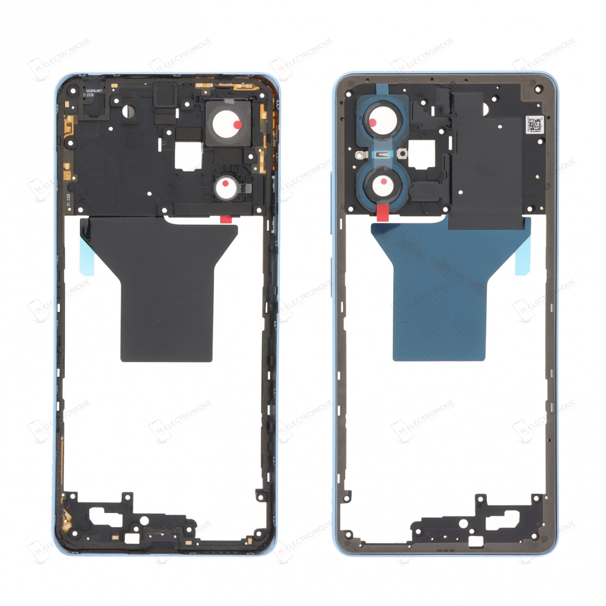CHASSIS INTERMEDIAIRE BLEU AVEC NFC XIAOMI REDMI NOTE 12 PRO 5G