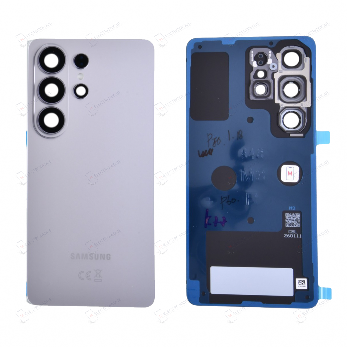 VITRE ARRIERE SILVER SAMSUNG GALAXY S26 ULTRA