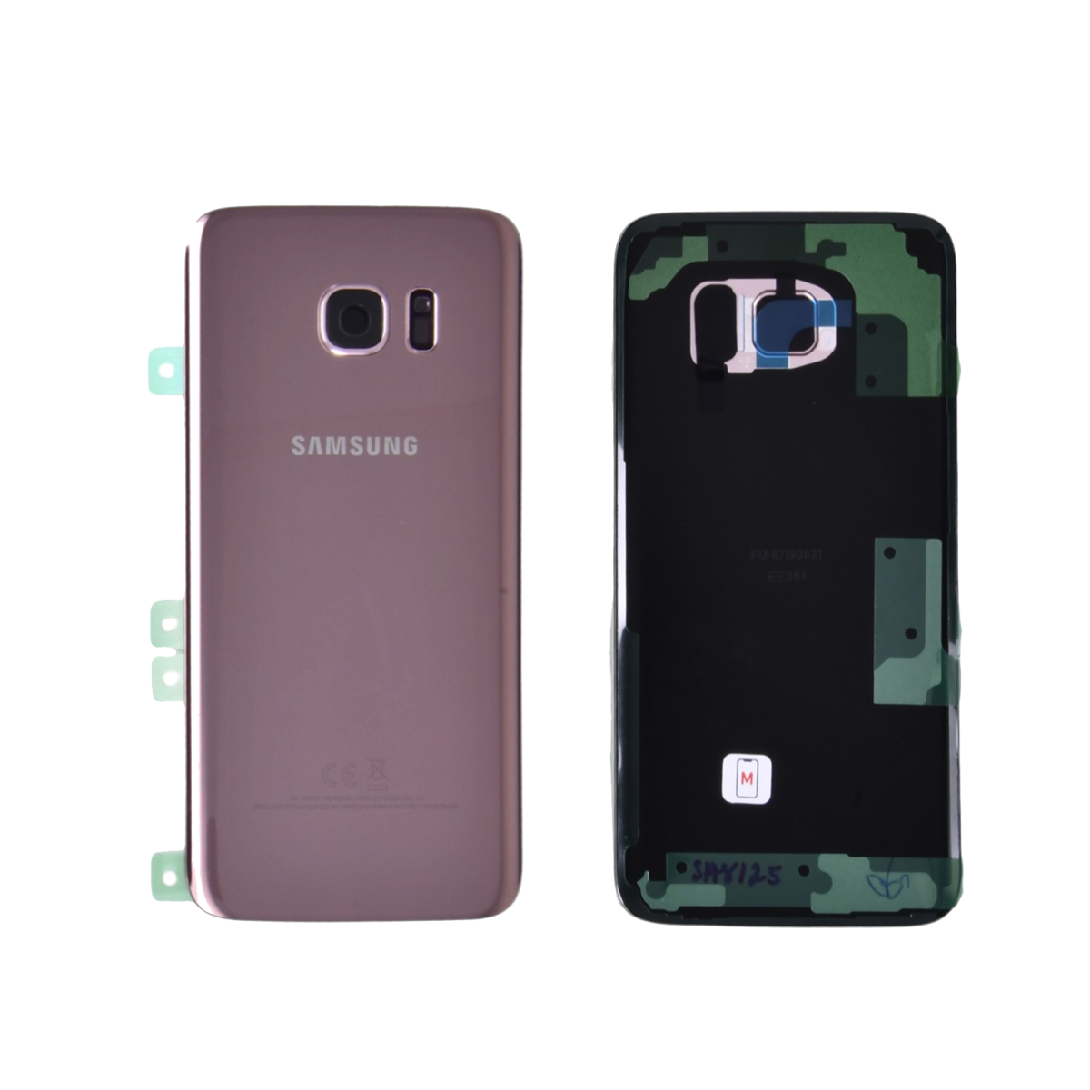 VITRE ARRIERE ROSE SAMSUNG GALAXY S7 EDGE