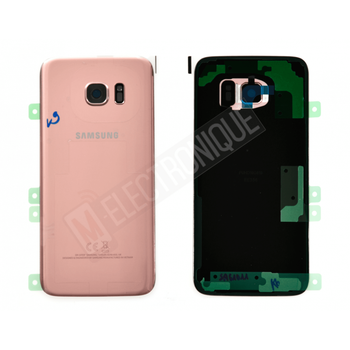 VITRE ARRIERE ROSE SAMSUNG GALAXY S7 EDGE