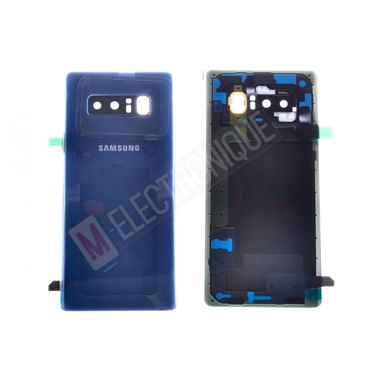 VITRE ARRIERE BLEU SAMSUNG GALAXY NOTE 8