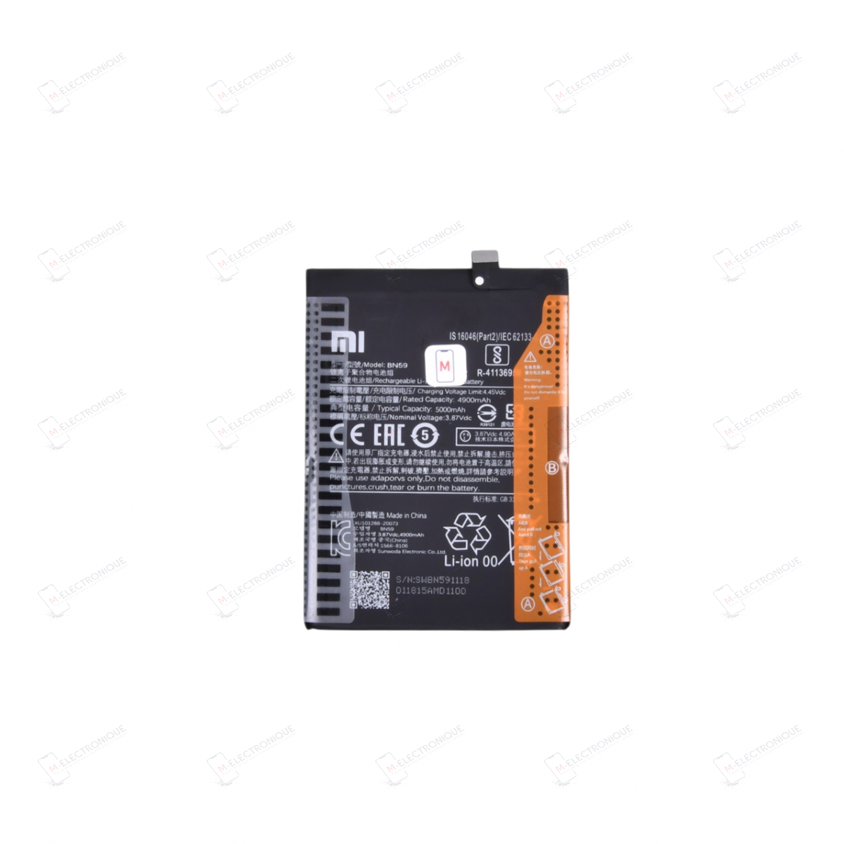 BATTERIE XIAOMI REDMI NOTE 10 4G / NOTE 10S / REDMI 10 2022
