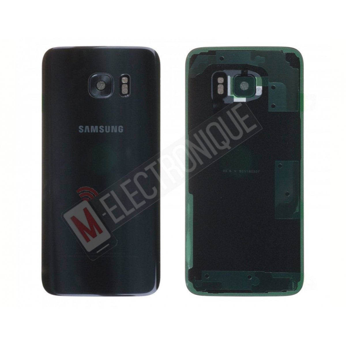 VITRE ARRIERE NOIR SAMSUNG GALAXY S7 EDGE