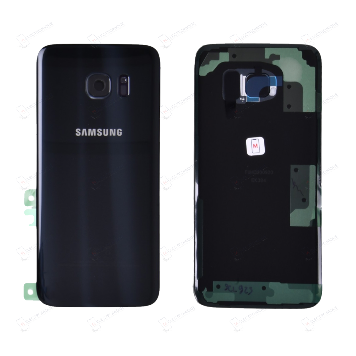 VITRE ARRIERE NOIR SAMSUNG GALAXY S7 EDGE