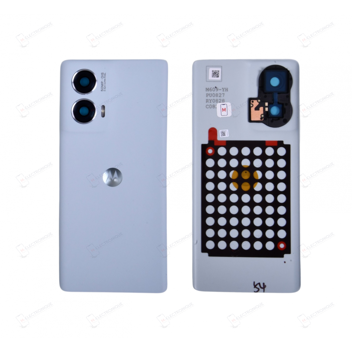 CACHE ARRIERE BLANC MOTOROLA EDGE 50 FUSION