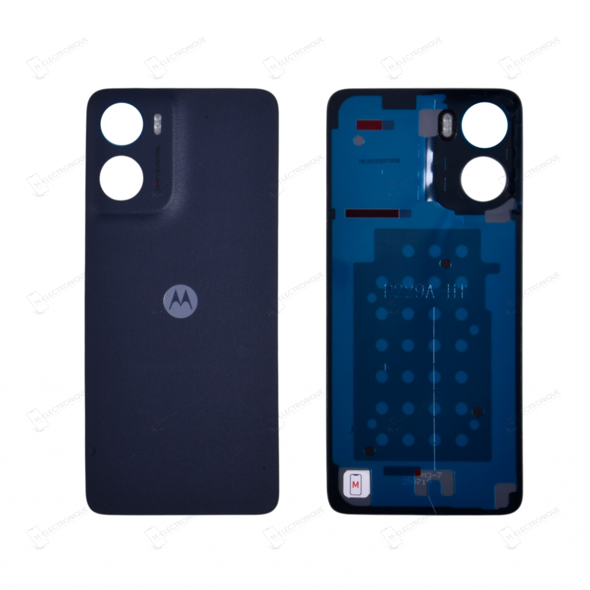 CACHE ARRIERE BLEU MOTOROLA MOTO E15 / MOTO G05