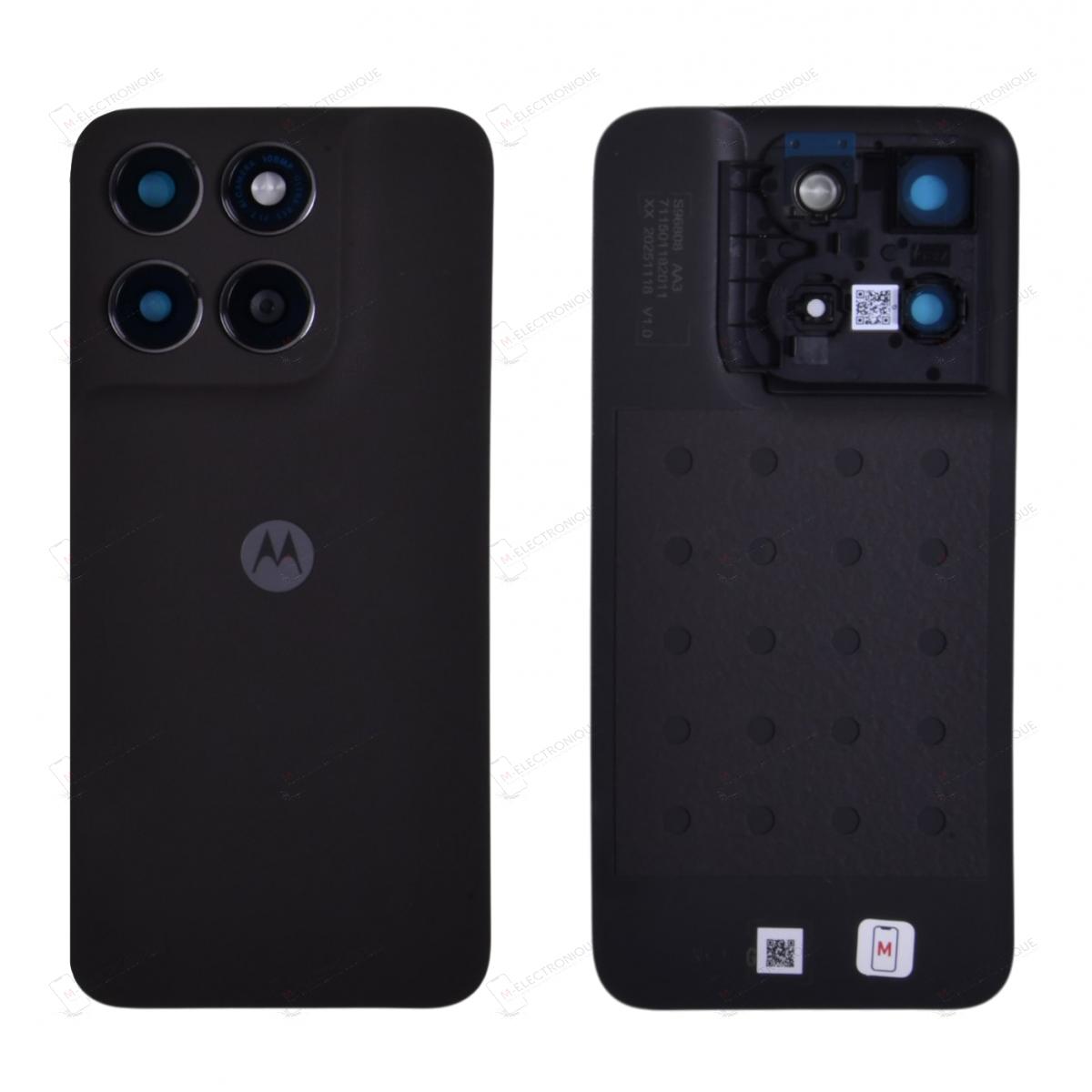 CACHE ARRIERE NOIR MOTOROLA MOTO G77