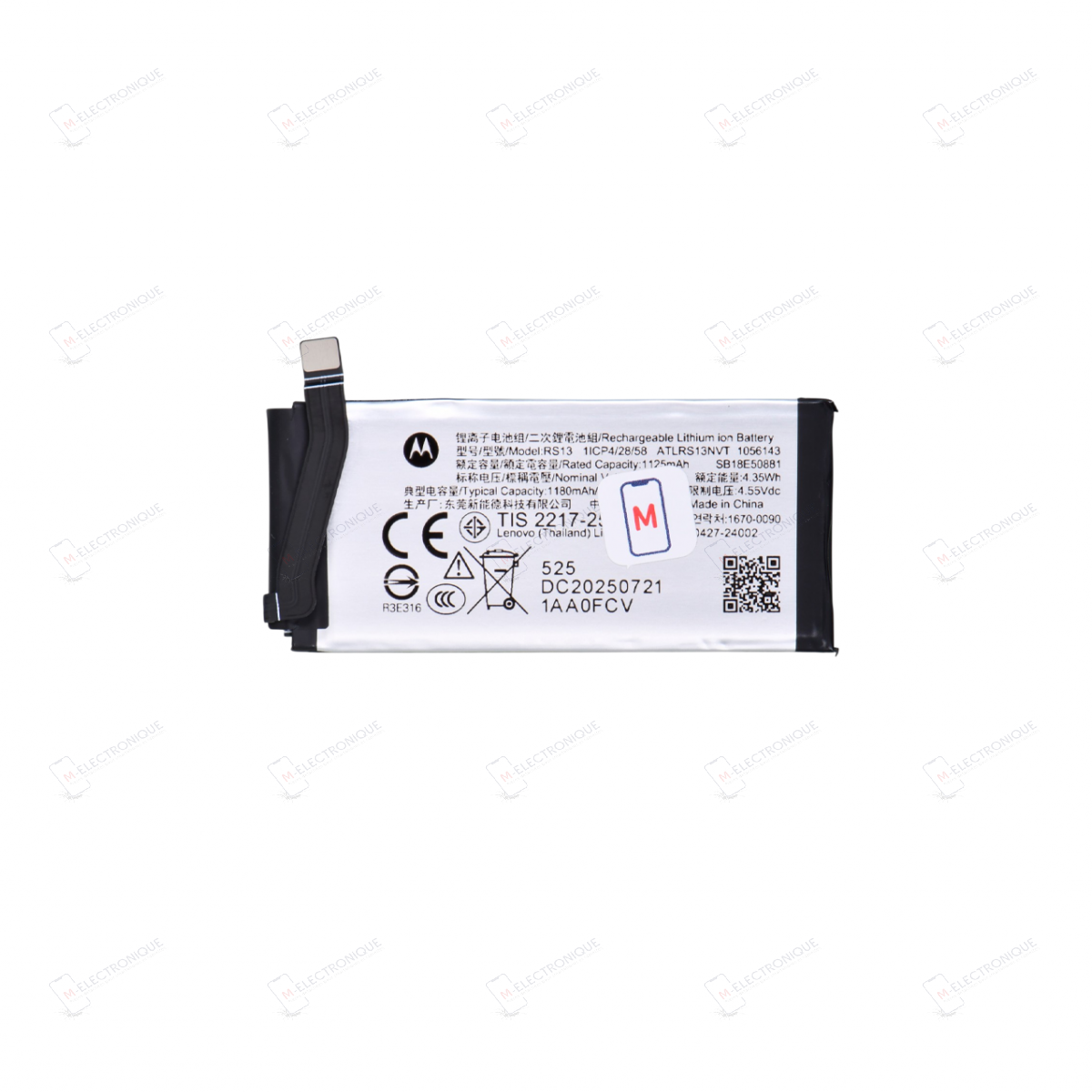 BATTERIE SECONDAIRE MOTOROLA RAZR 60 ULTRA