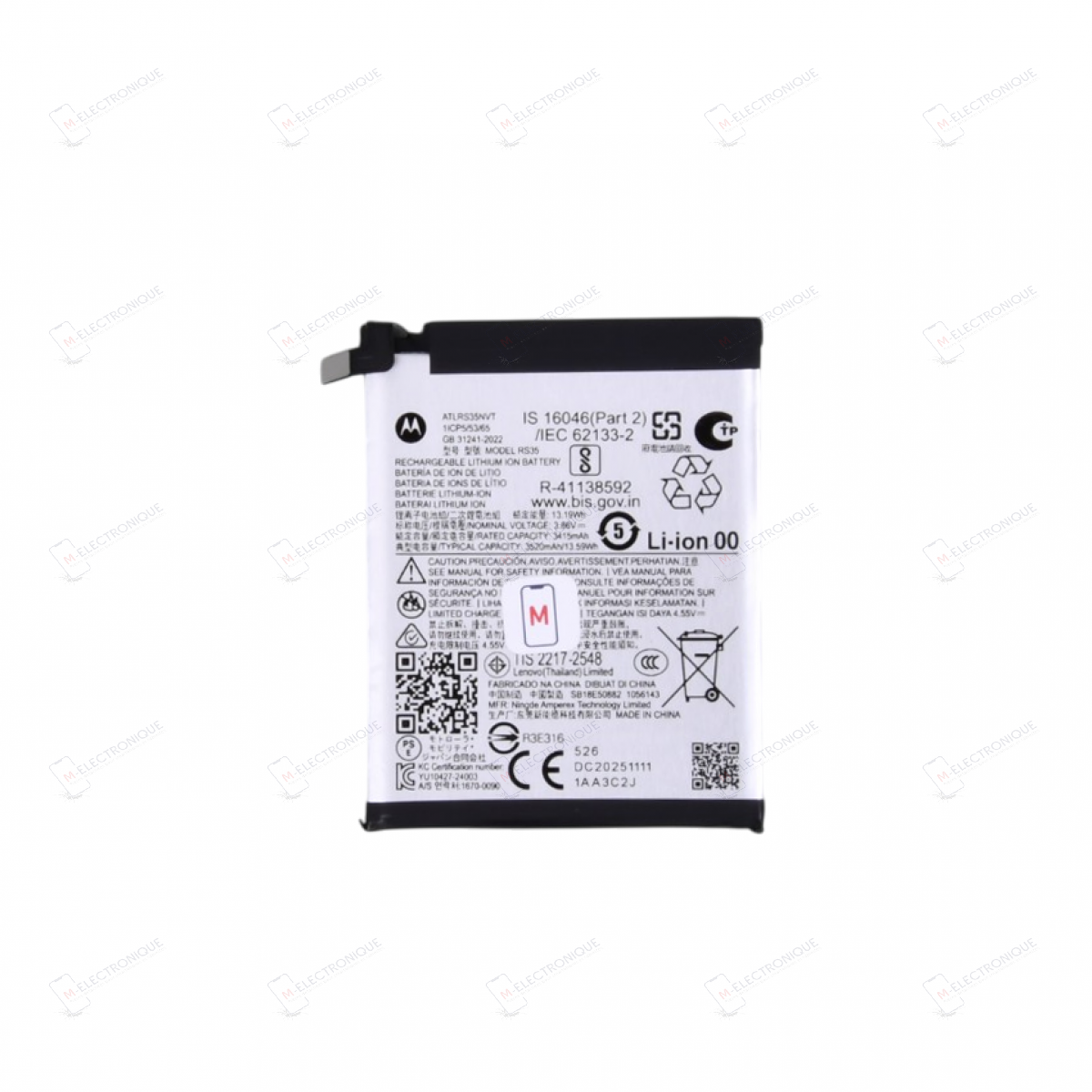 BATTERIE PRINCIPALE MOTOROLA RAZR 60 ULTRA