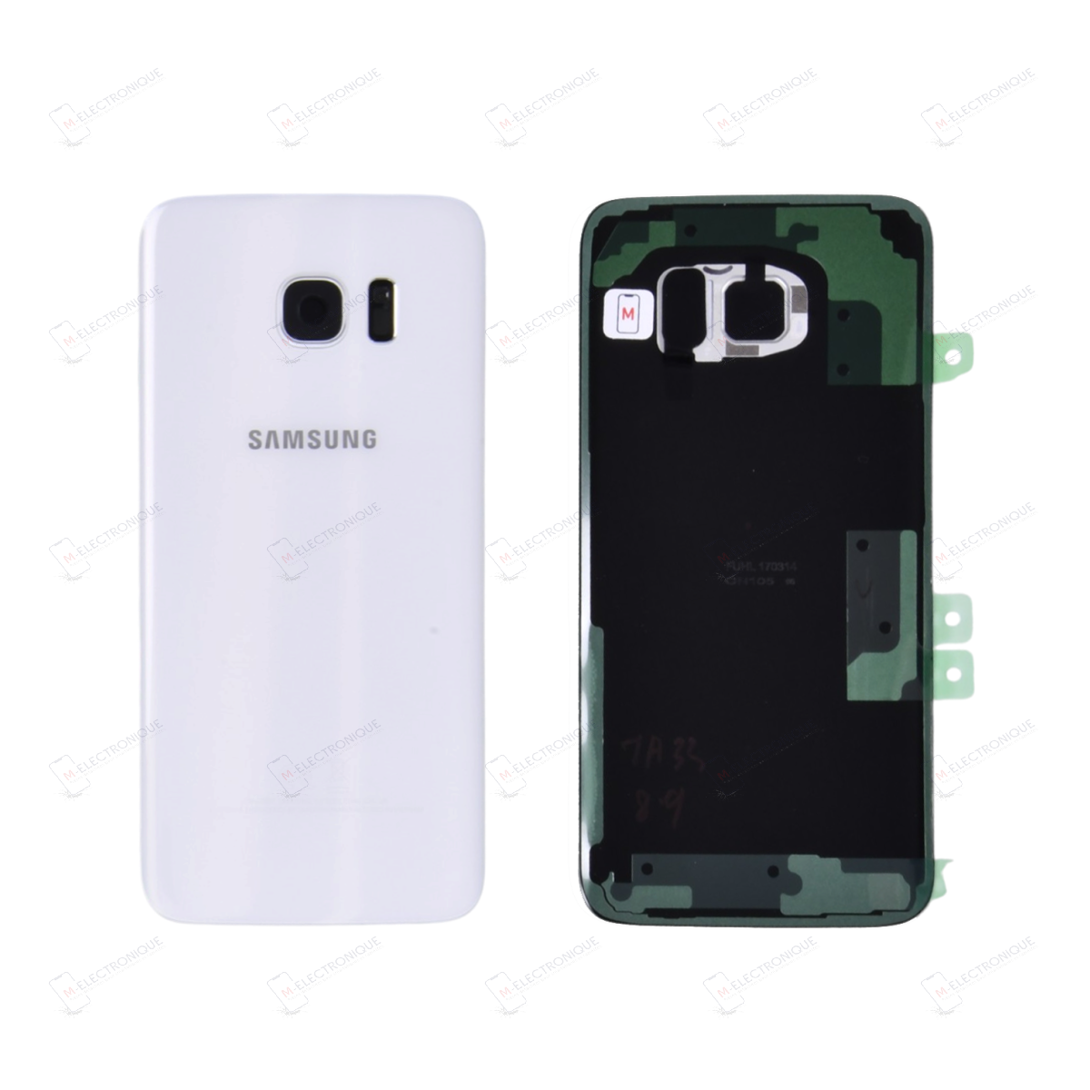 VITRE ARRIERE BLANC SAMSUNG GALAXY S7 EDGE