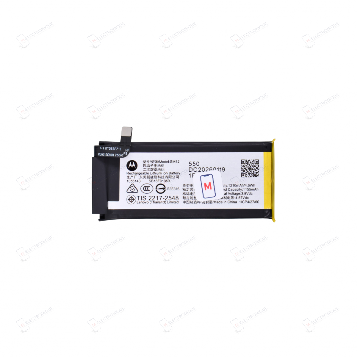 BATTERIE SECONDAIRE MOTOROLA RAZR 70