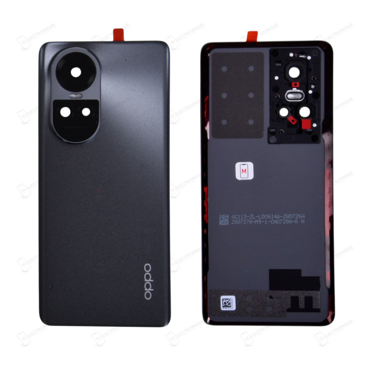 CACHE ARRIERE GRIS OPPO RENO10