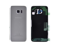 VITRE ARRIERE SILVER SAMSUNG GALAXY S7 EDGE