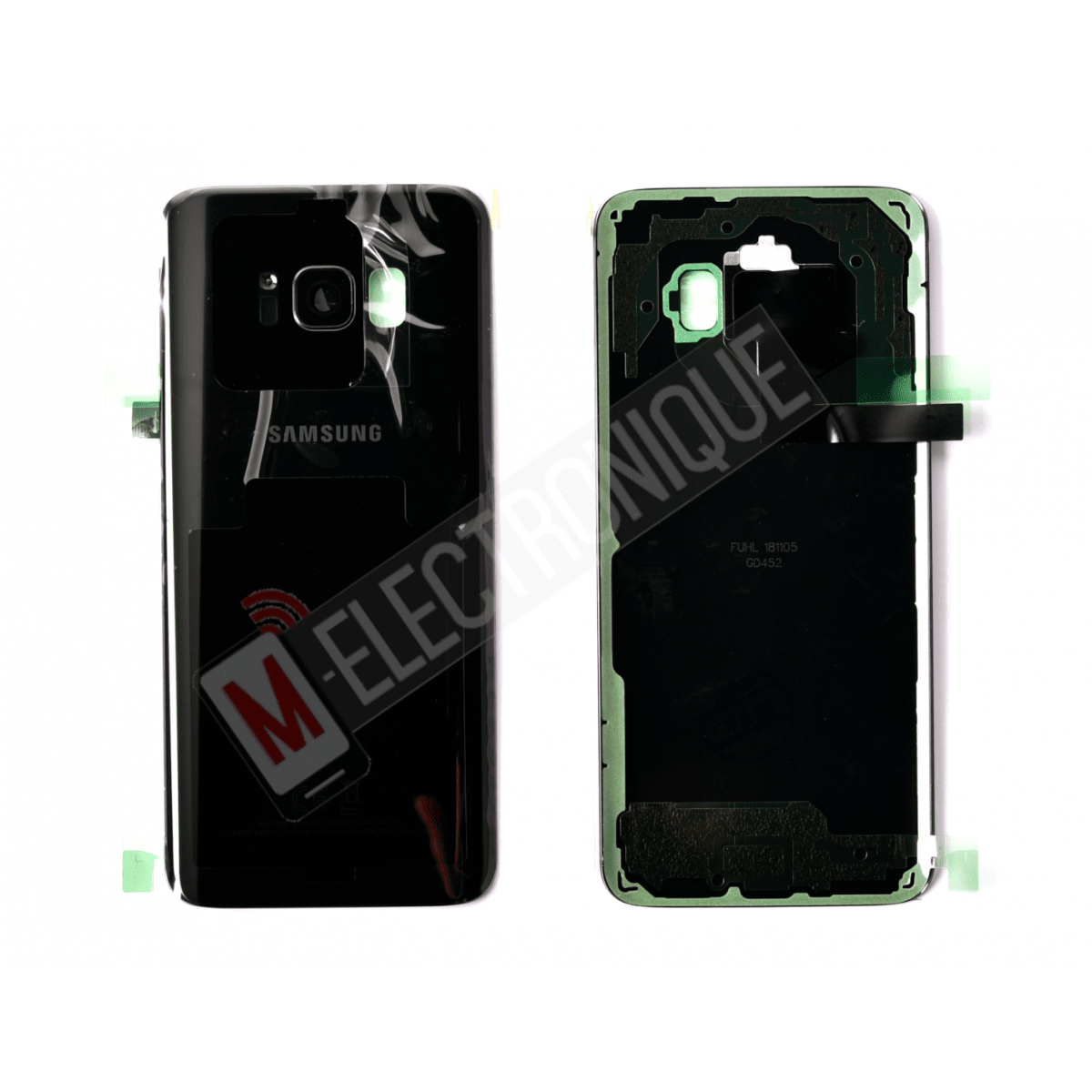 VITRE ARRIERE NOIR SAMSUNG GALAXY S8