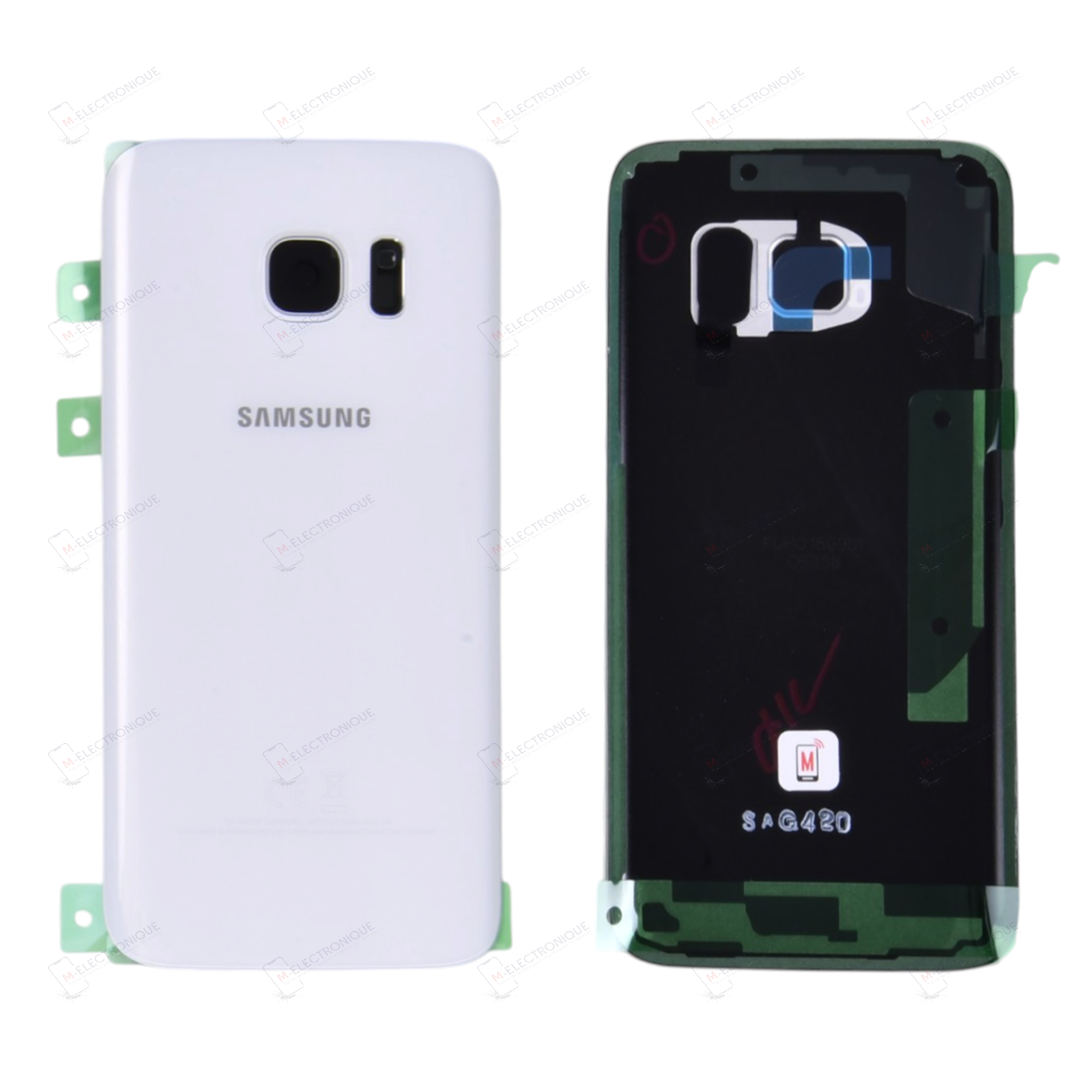 VITRE ARRIERE BLANCHE SAMSUNG GALAXY S7