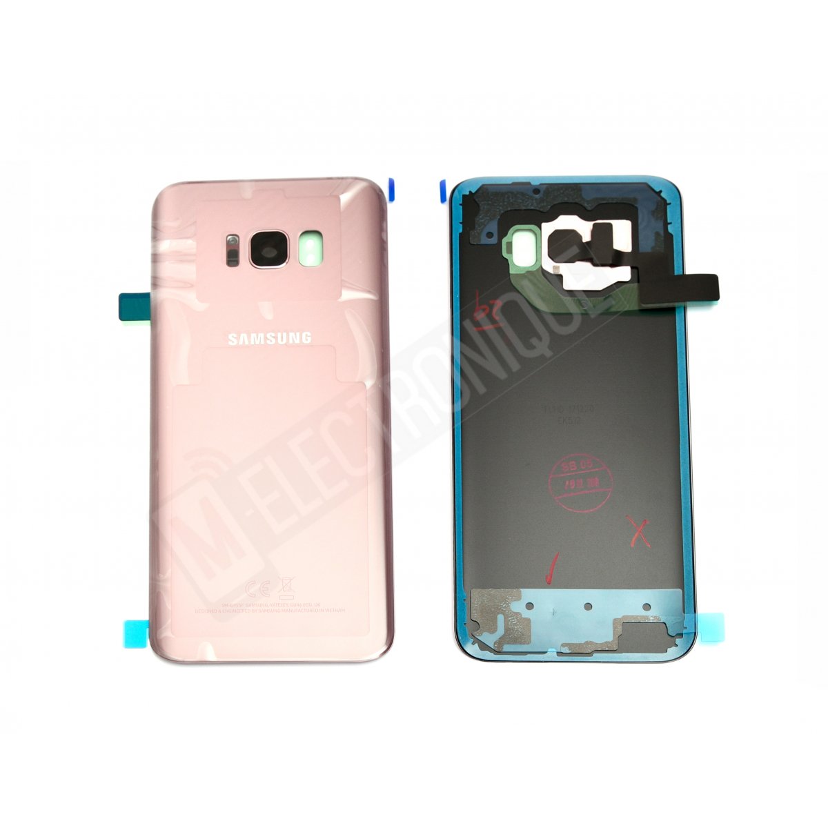 VITRE ARRIERE ROSE SAMSUNG GALAXY S8+