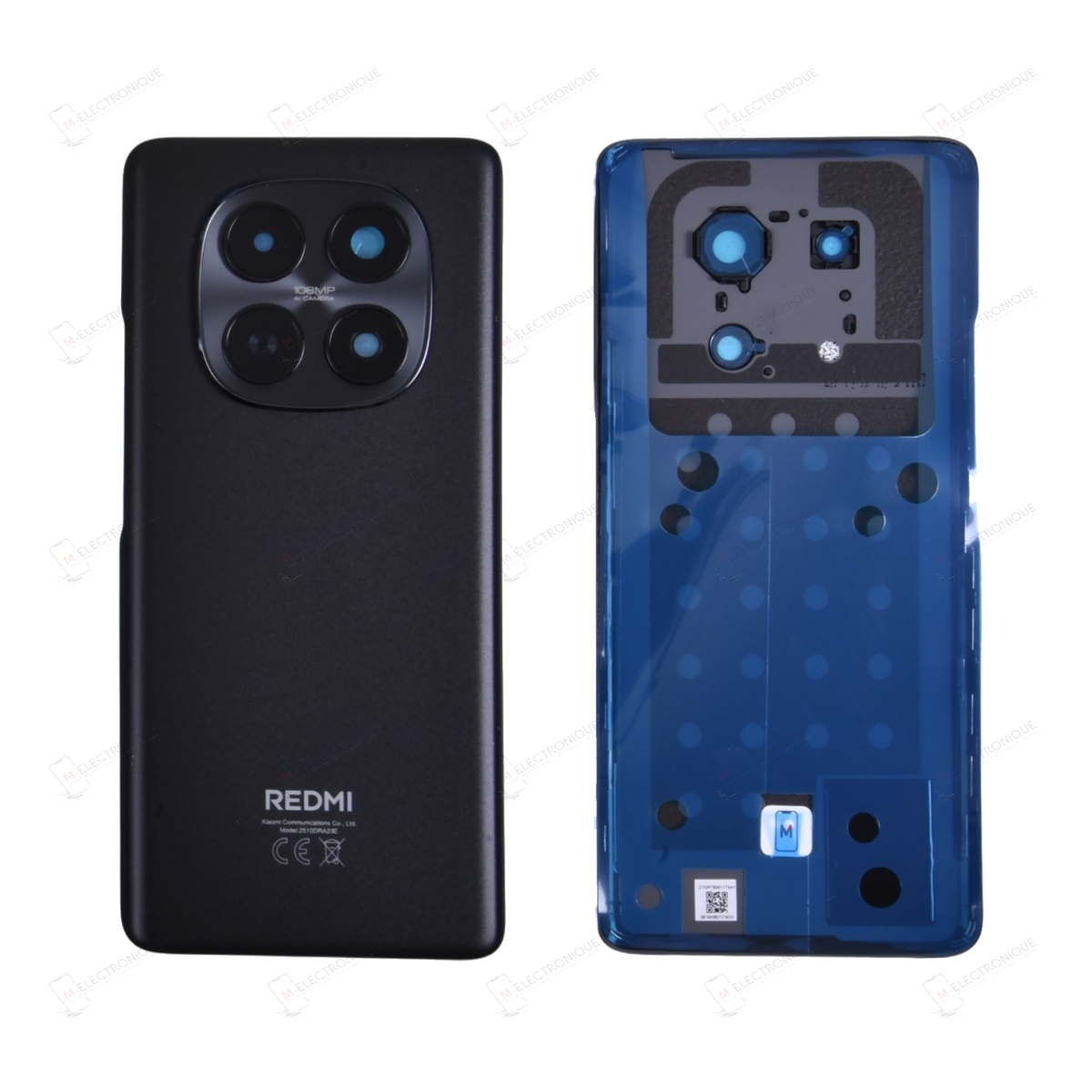 CACHE ARRIERE NOIR XIAOMI REDMI NOTE 15 4G