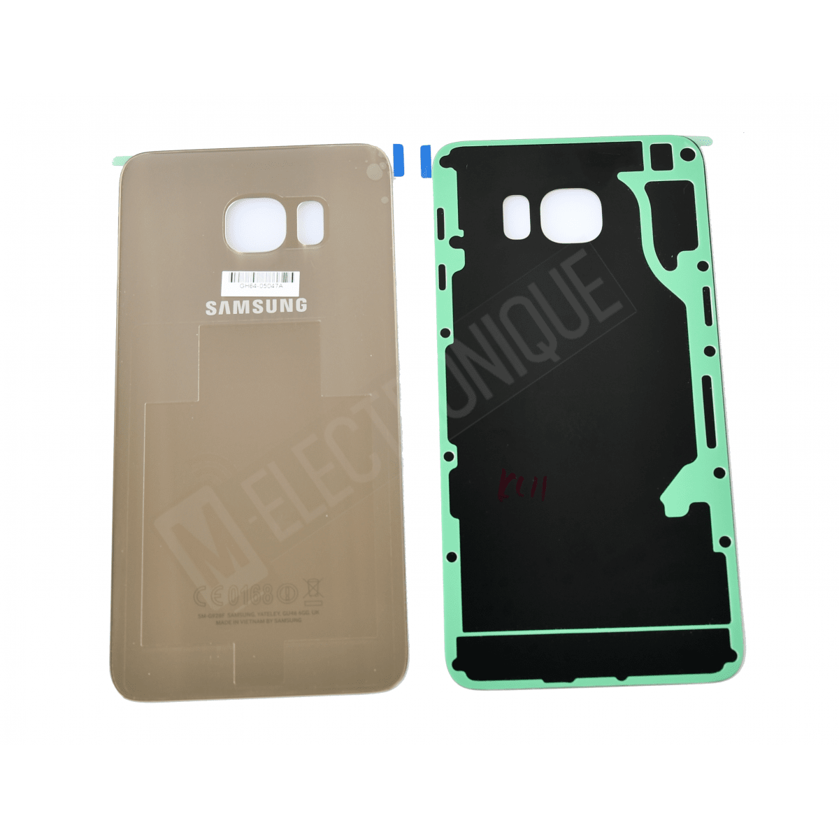 VITRE ARRIERE GOLD SAMSUNS GALAXY S6 EDGE +