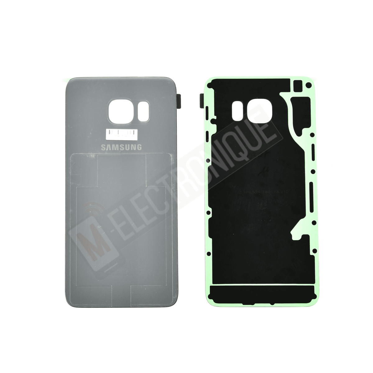 VITRE ARRIERE SILVER SAMSUNG GALAXY S6 EDGE +