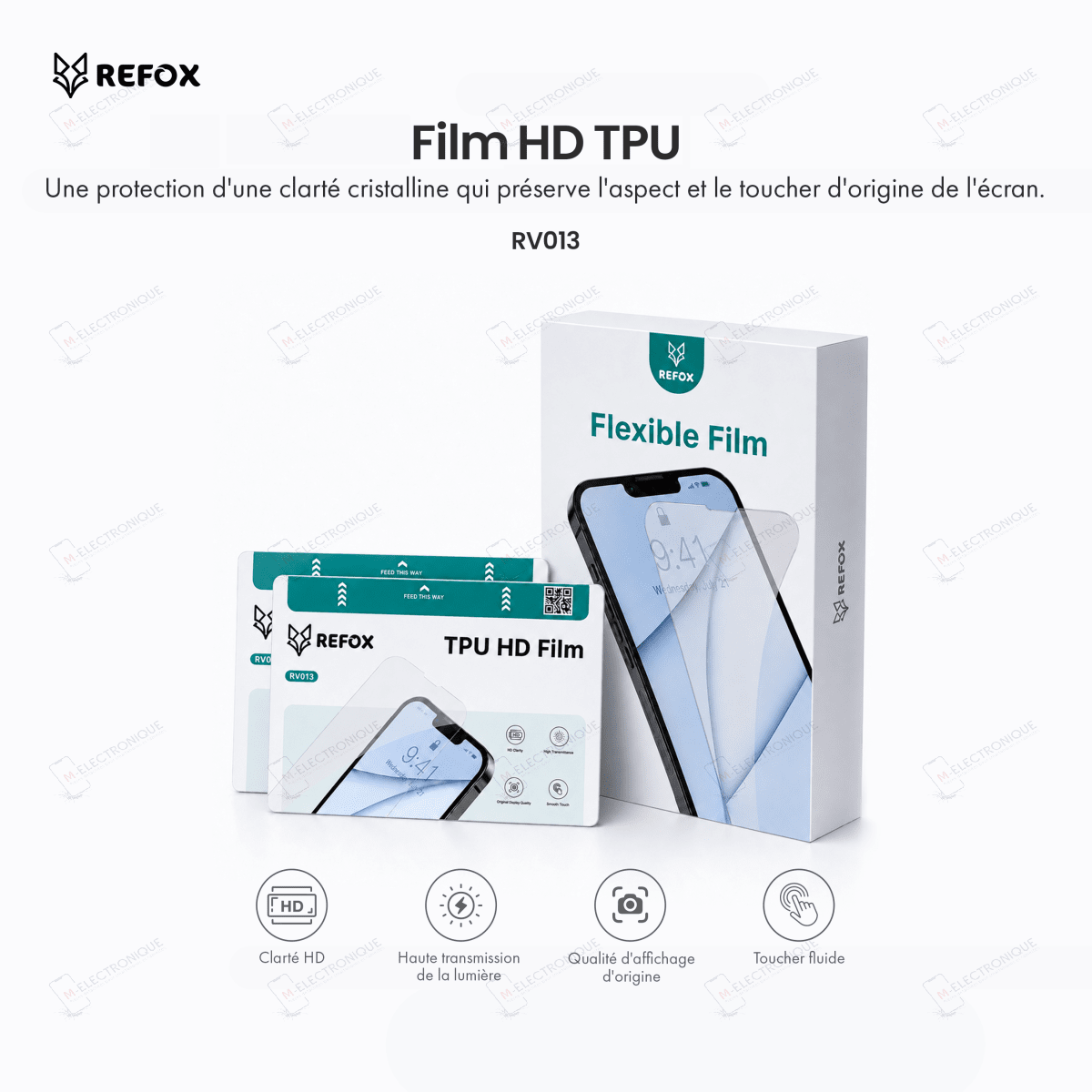 FILM DE PROTECTION TPU 50PCS REFOX RV013