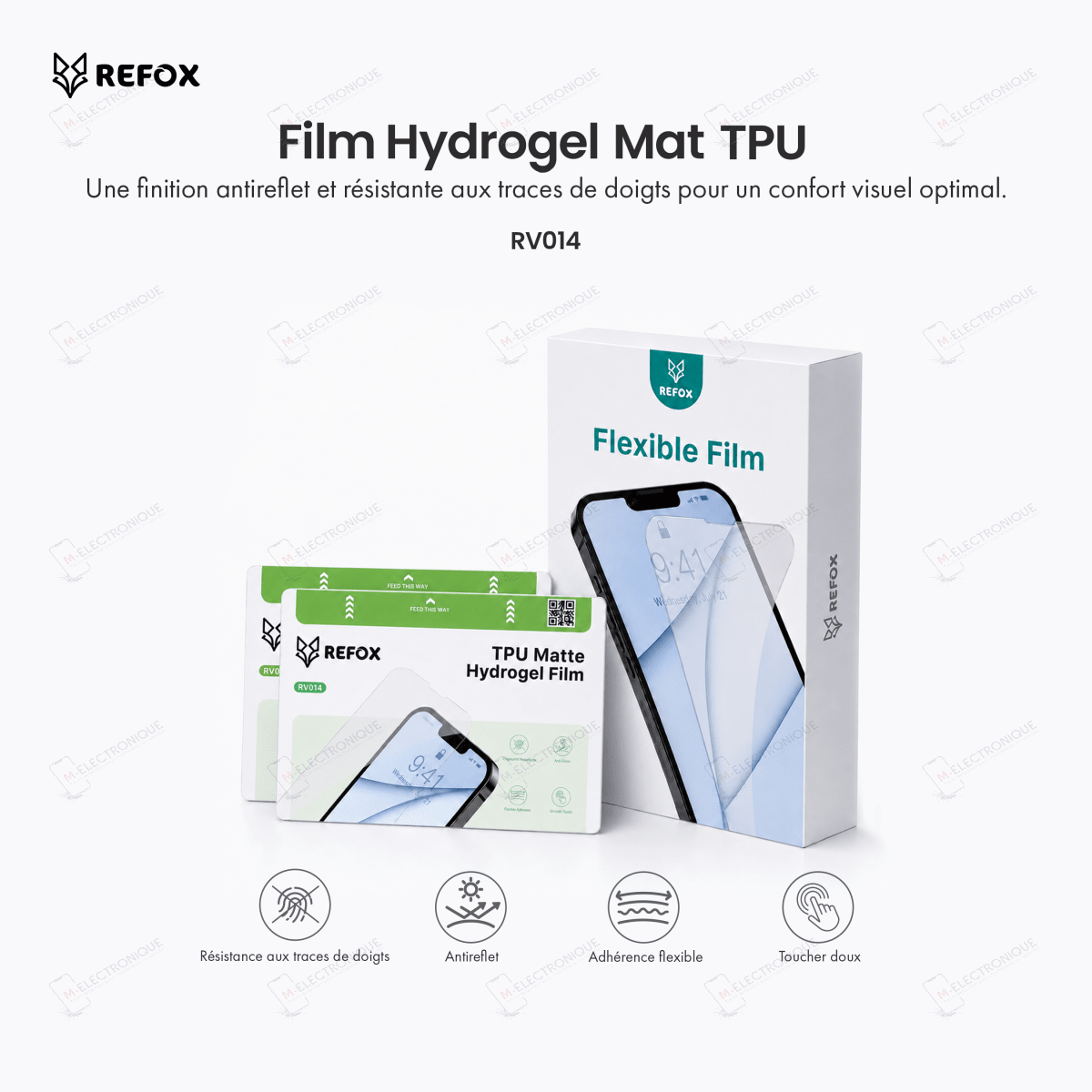 FILM DE PROTECTION TPU MATE 50PCS REFOX RV014
