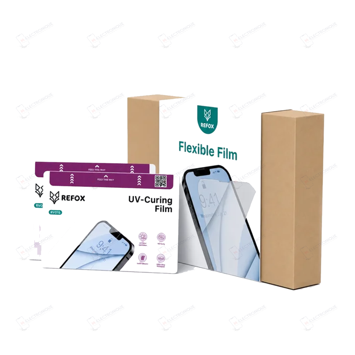 FILM DE PROTECTION UV-CURING 50 PCS REFOX RV015
