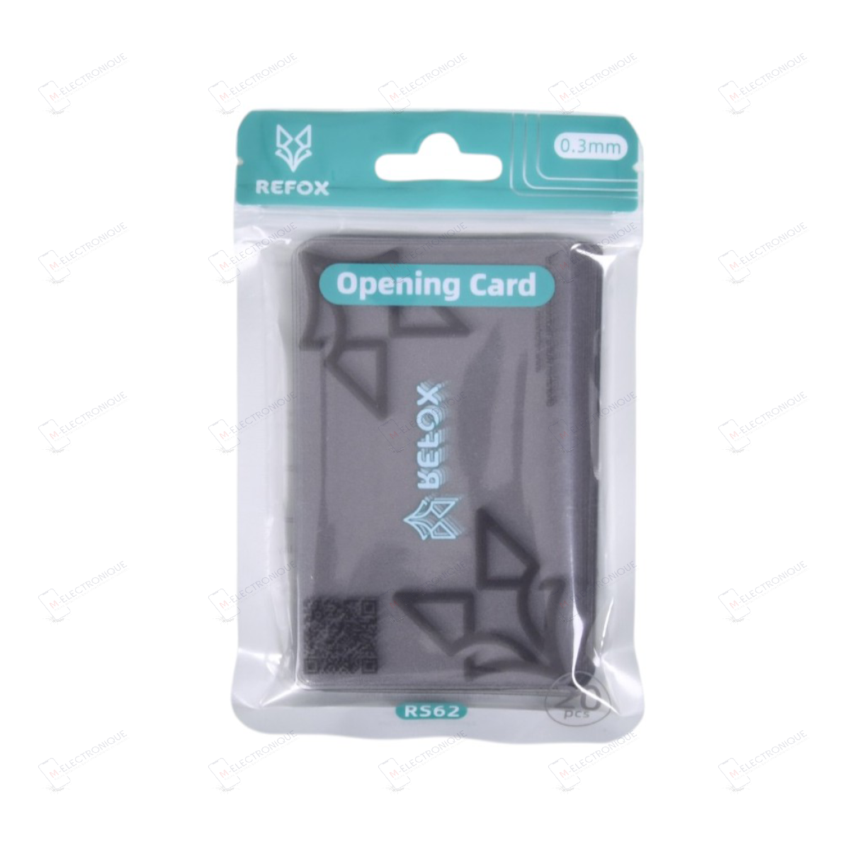 CARTE OUVERTURE PLASTIQUE REFOX RS62 20PCS