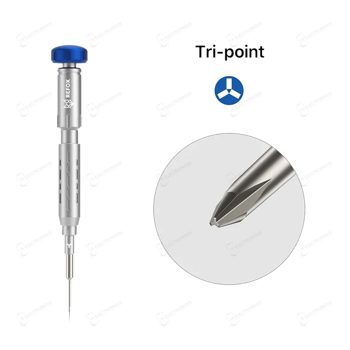 TOURNEVIS DE PRECISION TRI-POINT 0.6MM 2D REFOX