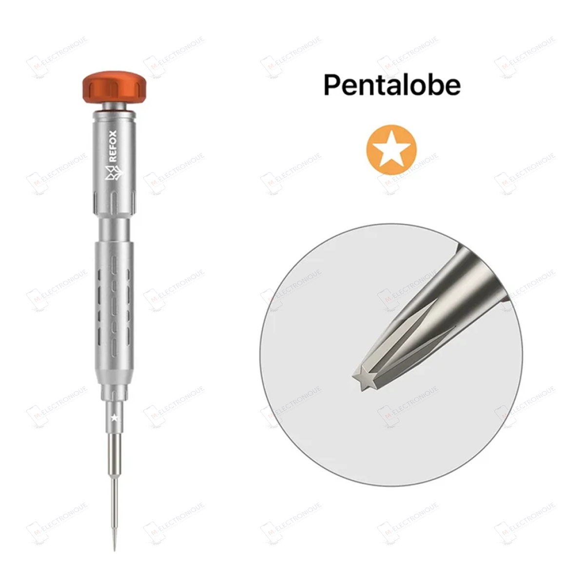 TOURNEVIS DE PRECISION PENTALOBE 0.8MM 2D REFOX