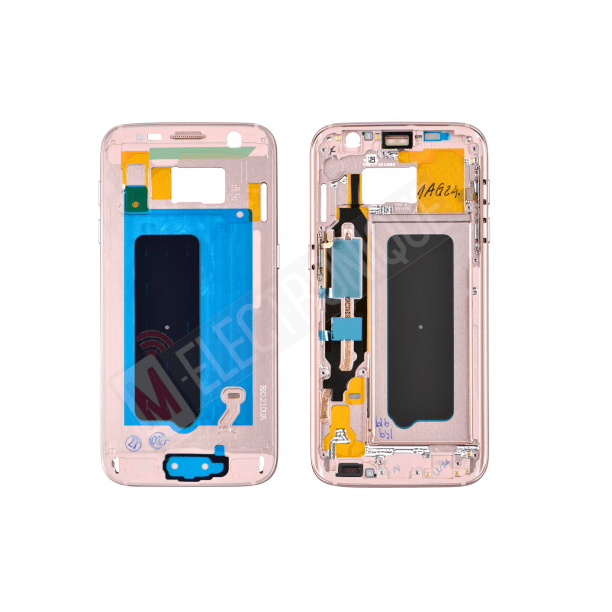 CHASSIS CENTRAL ROSE / GOLD SAMSUNG GALAXY S7