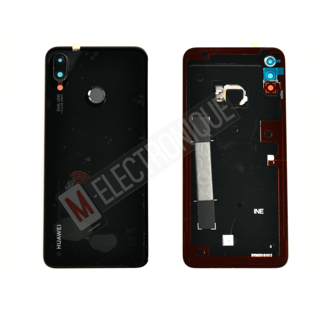 VITRE ARRIERE NOIR HUAWEI P SMART PLUS