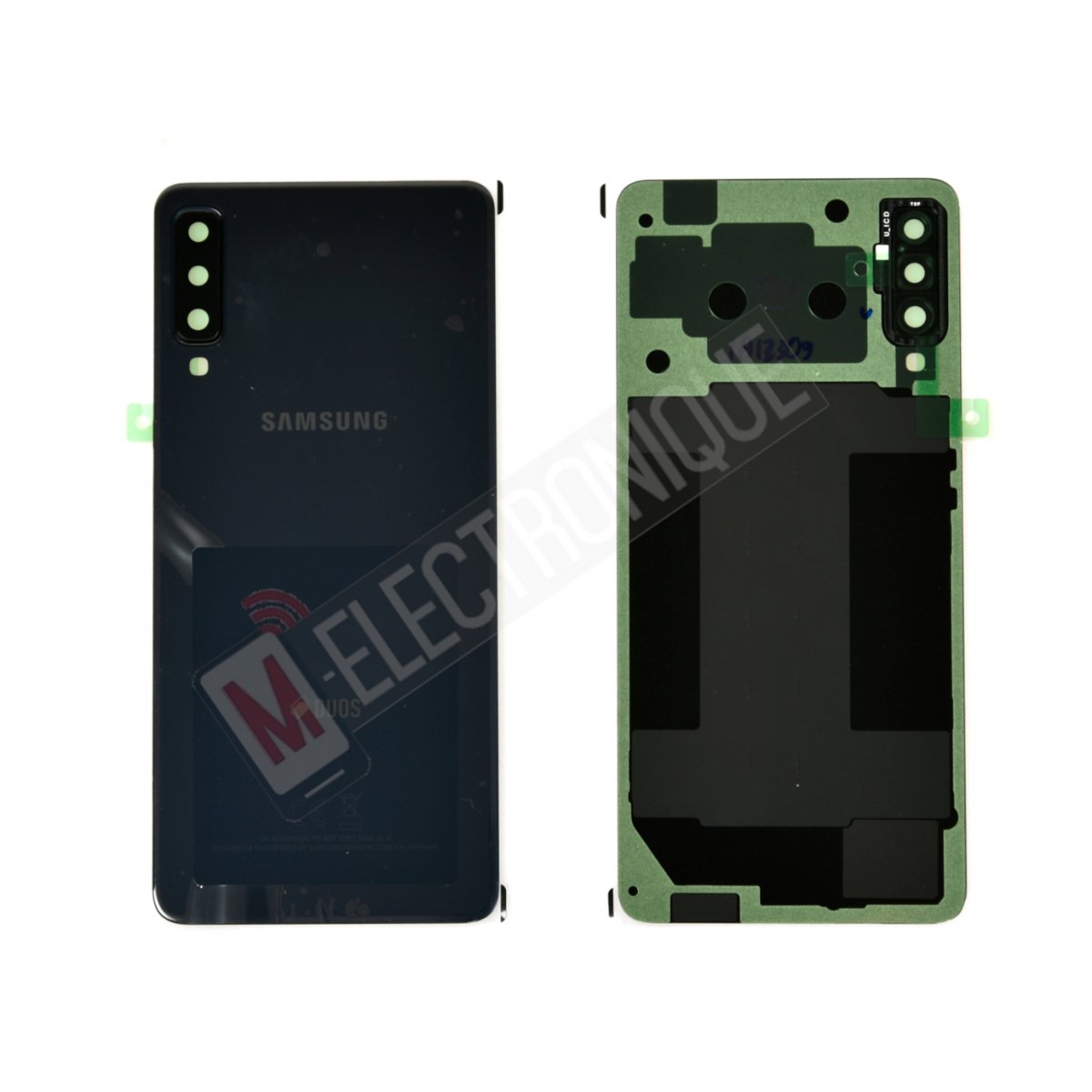 VITRE ARRIERE NOIR SAMSUNG GALAXY A7 2018