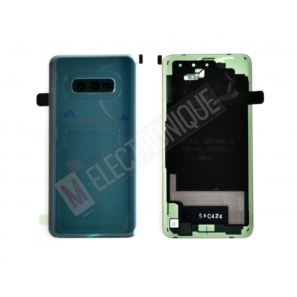 VITRE ARRIERE VERT SAMSUNG GALAXY S10E