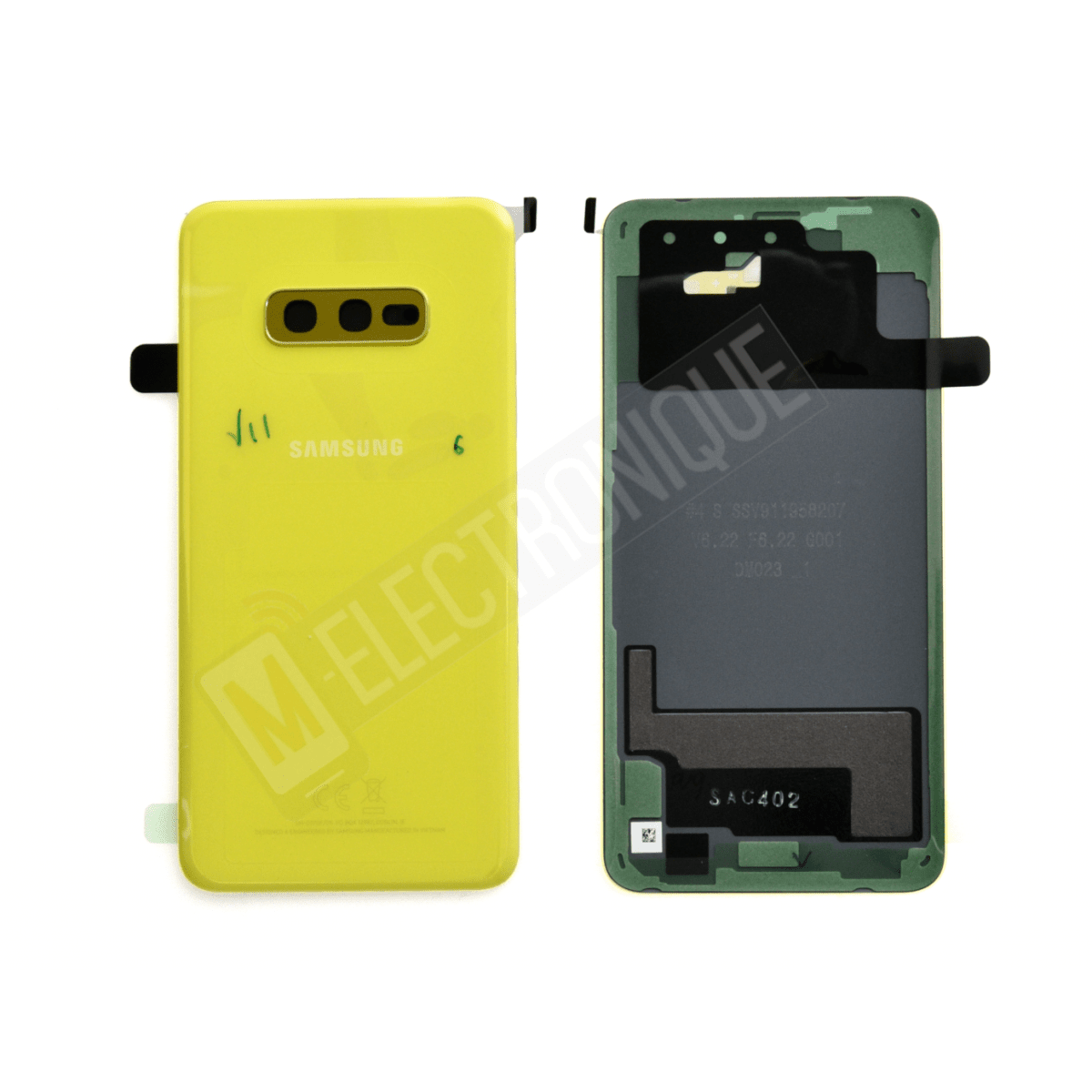 VITRE ARRIERE JAUNE SAMSUNG GALAXY S10E