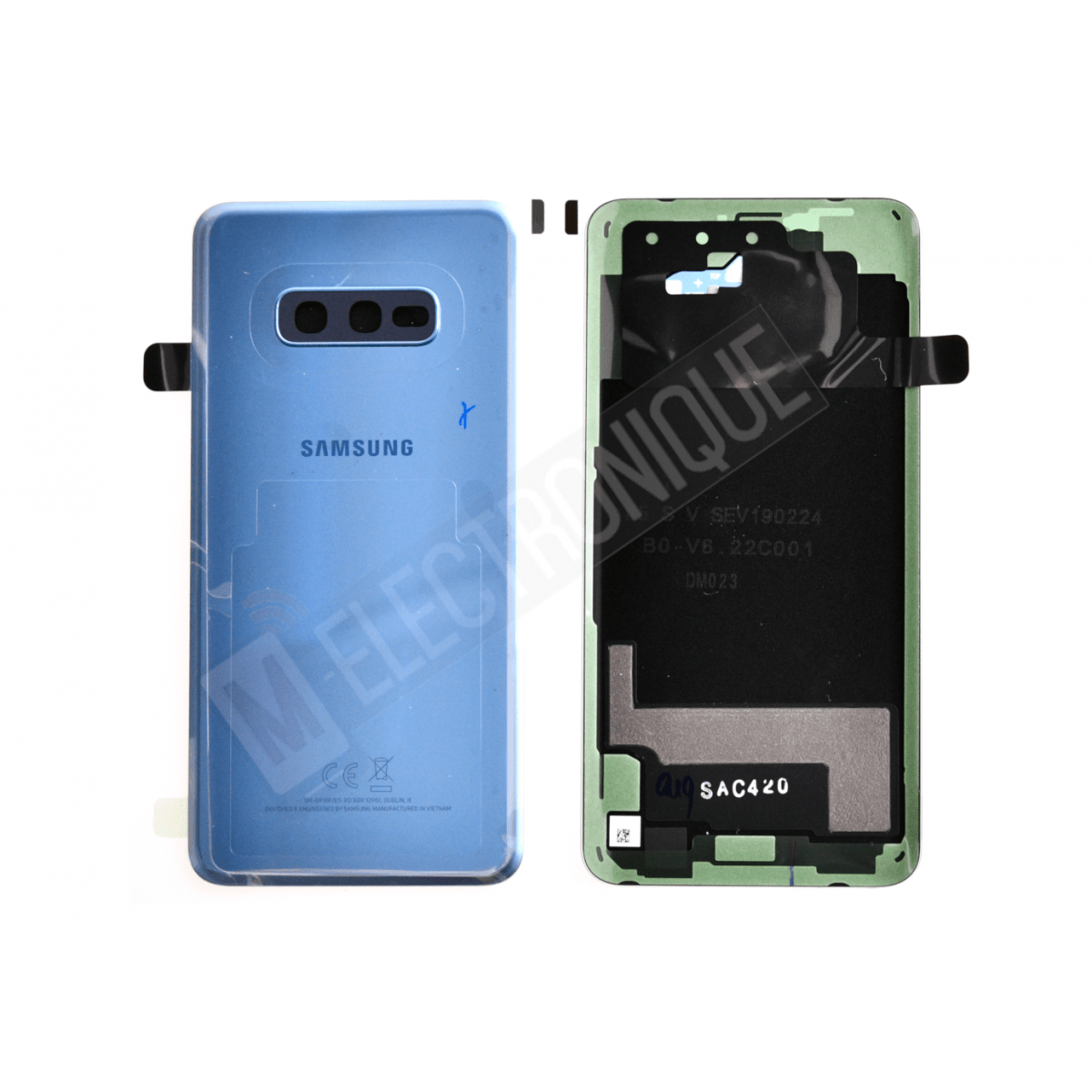 VITRE ARRIERE BLEU SAMSUNG GALAXY S10E